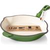 Römertopf Padella in Ghisa Smaltata 28 cm, Induzione, Verde Intenso | Ghisa smaltata senza PFAS, Ø 28 cm, per tutti i piani cottura e induzione, forno fino a 250 °C