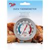 Tala Termometro da forno in acciaio inox, largo 5,1 cm, quadrante facile da leggere, marcature Celsius e Fahrenheit, argento metallizzato