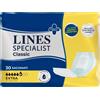 Lines Specialist Classic Sagomato Extra Pannolone Anti-odore Per Incontinenza 30 Pezzi
