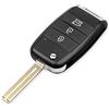 topone1 Ricambio 3 tasti per Kia KIA K2 K3 K5 Carens Cerato Forte Copertura per rimorchio auto Custodia per telecomando Chiave Shell Custodia Flip-Folding