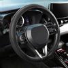 SEG Direct Coprivolante auto 39,5-41cm Grande, pelle microfibra, presa antiscivolo, per auto camion SUV, Nero