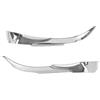 Hgkqbomb per Jeep per Compass 2017 2018 2019 2020 2021-Car Interior Vista Posteriore Laterale Specchio Retrovisore Base Decorazione Trim Copertura Retrovisore Coperchi A Specchio Laterale(d'Argento)