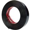 Blausky Listello Cromato Autoadesivo, Listelli con Pellicola Protettiva, Listello Cromato Universale Impermeabile DIY Accessori Auto per Decorazione Esterna di Carrozzeria e Finestrini, Nero, 25 mm x