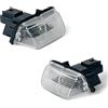 Autocraft Set di 2 luci per targa con lampadina per Berlingo C3, C4, C5, DS4, SAXO, XSARA, 206, 207, 306, 307, 308, 406, 407, 5008 e Partner, OEM 6340A3 6340.A3