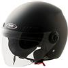 SHIRO Casco Jet SH62, GS, nero opaco, taglia XL
