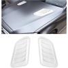CGEAMDY 2 Pezz Prese D'Aria Decorative Per Auto, Copertura Della Presa Del Flusso D'Aria Per Auto, Copertura Aella Presa Del Flusso D'Aria, Aria Cofano Motore Accessorio Modificato Adatto (Bianco)