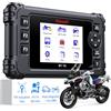 iCarsoft Strumento diagnostico per moto MT V6 per BMW Full System 115 Reset /197 Test di azionamento, lettore di codici scanner OBD2 per moto e auto con spurgo ABS, reset valvola a farfalla, test