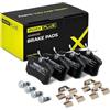 RIDEX PLUS 402B0029P Set d'assale Kit pastiglie freni Posteriore con accessori con molla Compatibilità con RENAULT Clio 3 Hatchback BR0/1, CR0/1