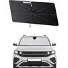 SHAOHAO Compatibile con VW T-cross/VW Taigo 2019-2025 Ombrellone parasole auto auto parabrezza anteriore pieghevole protezione UV parasole parasole tessuto antipiega accessori VW t cross