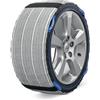 MICHELIN Calze da Neve SOS Grip Evolution SOS 8 - Omologate Italia Tessili Riutilizzabili - Montaggio Rapido 30 Secondi - Alternative Catene Auto