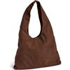 PIECES, Pcrine Hobo Bag Donna, marrone scuro, taglia unica