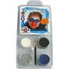 Eulenspiegel - Set di trucco a tema Venezia, 4 colori | Con 3 colori per il trucco, 1 glitter, pennello e istruzioni, per circa 30 maschere, per Carnevale e feste a tema