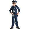 Dress Up America Costume Poliziotto Bambino - Gioco Di Ruolo Vestito Poliziotto Bambino - Camicia, Pantaloni, Cappello, Cintura, Fischietto, Fondina Per Pistola E Set Di Poliziotti Walkie-Talkie