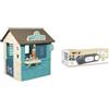 Smoby Casetta Sweety Corner Gelateria, 7600810718, 2 Anni, con 18 Accessori Inclusi & Modulo campanello compatibile con casette Smoby, 7600810917, 2 anni