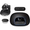 Logitech Sistema di videoconferenza di gruppo - Telecamera PTZ FullHD, vivavoce (omnidirezionale, Beamforming), telecomando, hub, montaggio a parete/tavolo, USB Plug-and Play, 960-001057 (rinnovato)