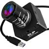ELP Fotocamera industriale USB 3.0 da 20 MP, 4K UHD 3840P ad alta risoluzione con obiettivo zoom manuale 3x da 3,6-10 mm, frame rate alto 30 fps, webcam Lightburn, compatibile con Windows, Linux, Mac