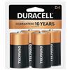 Duracell - Batterie alcaline CopperTop D con confezione richiudibile - batteria D multiuso a lunga durata per uso domestico e aziendale - 4 pezzi (confezione da 12)