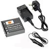 Dste np-40 Rechargebale Li-Ion batteria + DC73U da viaggio e da auto per Casio Exilim ex-fc100 ex-fc100we ex-fc150 ex-fc150bk ex-fc150rd ex-fc160s ex-z400 Exilim Pro ex-p505 ex-p600 ex-p700 Exilim Zoom ex-z100 ex-z1000 ex-z1000be ex-z1000bk ex-z100be …