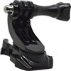 DIYEAH Supporto Action Cam Rotazione 360° Abs Nero Base J-hook | Sgancio Rapido, per Modelli 5/5s/4/4s/3+/3/2/1 e Yi, Montaggio su Adesivo Piano o Fascia Casco