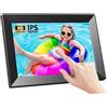 B3F7M4R9J2 Cornice per foto Cornice for foto digitale WiFi da 10.1 pollici 1280 X 800 Touch Screen IPS for intelligente 32 GB Controllo APP con supporto staccabile(Nero)