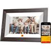 KODAK Cornice Digitale WiFi Cornice Foto Digitale, 7 Pollici HD IPS Touchscreen, Legno Cornici Elettronica con 32GB di Memoria, Portafoto Digitale Condivisione di Foto/Video via APP o Cavo di USB C
