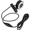 Zerodeko Webcam USB 1080p Microfono a Riduzione del Rumore, Corpo in Abs Nero, Luce fare Foto Integrata, per Diretta Streaming e Videoconferenze