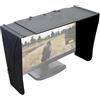 Generico Paraluce for monitor pieghevole for computer desktop, schermo da 27 pollici, parasole, regolabile, copertura su tutti i lati for schermi 17-28, allevia l'affaticamento visivo(Black)