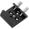 Lapiglo Telescopio astronomico in lega di alluminio, base a coda di rondine con filettatura da 1/4 e piastra scanalata, staffa di montaggio per mirino, per rosso e nero, 40 x 44 x 16 mm (nero)