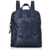 Kipling KAZUKI Zaino da donna, in raso di camoscio blu, M
