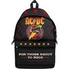 Rocksax AC/DC Daypack - Per chi sta per rock, Nero, Medium