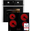 KKT KOLBE Set cottura autosufficiente, 60 cm, forno da incasso BO8810SS | piano cottura 59 cm CH5900RL | grill | aria calda | estratti telescopici | timer automatico | vetro di protezione dal calore |