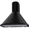 Cata | Campana di estrazione | Modello Q-7760 BK | Campana decorativa da parete | Larghezza 60 cm | 3 livelli di estrazione | Classe di efficienza energetica C | Finitura in colore nero