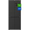CHiQ Frigorifero CCD460NGE da 458L a 4 porte, Total No Frost, JustFit, design ultra sottile da 600 mm, perfettamente regolabile, Care+ Space, freschezza ideale che mantiene il cibo tenero e gustoso