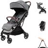 Maxi-Cosi Eva3 Passeggino Compatto, 0-22 kg, Select Grey | Passeggino per Bambini Leggero (8.2 kg), 0-4 Anni, Reclinabile 3 Posizioni, Chiusura Automatica, Tracolla