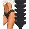 ALL OF ME 6 Pack Mutande Donne Cotone Intimo Donne Scivolare Morbido Hipster Mutandine Sexy Slip Multipack S-XL