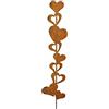 Bornhöft Decorazione arrugginita da giardino a forma di cuore, 118 cm
