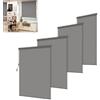 UISEBRT Tenda da sole verticale, 160 x 250 cm, per balcone e terrazza, resistente alle intemperie, protezione da sguardi indiscreti con manovella, tenda avvolgibile verticale per interni ed esterni