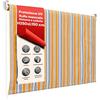 AVILIA Tenda da Sole a Caduta 150x250 cm con Rullo in Alluminio, Parasole Esterno a Righe Gialle, Attacco Soffitto Incluso