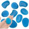 QTTLLI 20 ciottoli grandi da 4,5 cm, che si illuminano al buio, pietre decorative per giardino, sentiero, passerella, cortile, acquario, blu