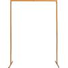 YISSALE Arco quadrato per matrimonio, supporto per fogli di nozze, supporto in metallo dorato, 2 x 1,5 m