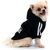 QiCheng&LYS Vestiti Dell'animale Domestico di Hoodies Del Cane Cappotti Invernali Del Cane Cappotto Caldo Dell'animale Domestico (Nero, L)