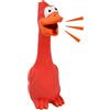 Aomhrek Jouet Pour Chien Lattice Tucano Rosso Pollo Di Gomma Resistente Ai Morsi E All'Usura Facile Da Suonare 3d Giocattolo Di Gomma Per Cani Di Taglia Grande E Piccola