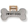 CLEARCO Osso Squeaky - I love my dog grigio