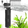AQQA Filtro interno per acquario 4 in 1, regolabile fino a 200 l | Pompa filtrante silenziosa per acquario, 650 l/h, pompa per acquario con portata regolabile, 18 W