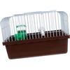 HEALLILY Gabbia per Trasportare All'aperto Facile da Pulire in ABS Portatile con Supporto, Mangiatoia e Abbeveratoio Ferro Colore Casuale Piccoli Uccelli