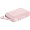 Belkin BoostCharge power bank 10 000 mAh con cavo integrato 20 W PD, caricatore portatile, ricarica USB-C PD rapida, power bank con ricarica rapida per iPhone 16 Series, iPad Pro, Galaxy S24 e altri