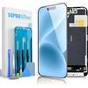 GULEEK Schermo LCD per iPhone 14 PRO 6,1 Pollici, Display Touch Screen Full HD Completo con Digitizer Assembly e Kit Riparazione, Sostituzione Schermo
