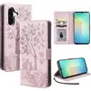 LSPCASA Custodia per telefono cellulare per Samsung Galaxy A16 4G / A16 5G / A26 6,7 pollici, custodia protettiva di classe premium, con coperchio e scomparti per carte, funzione stand, compatibile