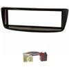 tomzz Audio 2455-010 Set di rifiniture radio compatibili con Toyota Aygo nero con adattatore radio ISO
