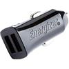 Energizer HIGHTECH Universal 2 Slot USB Car Charger. for All Smartphones. 2.4A, Black, (DCA2BHBK3W)